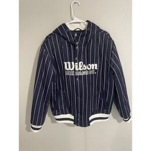 Wilson Chicago Co. Puffer‎ Varsity Pinstripes Jacket Prototype 1/1 Men’s Size L